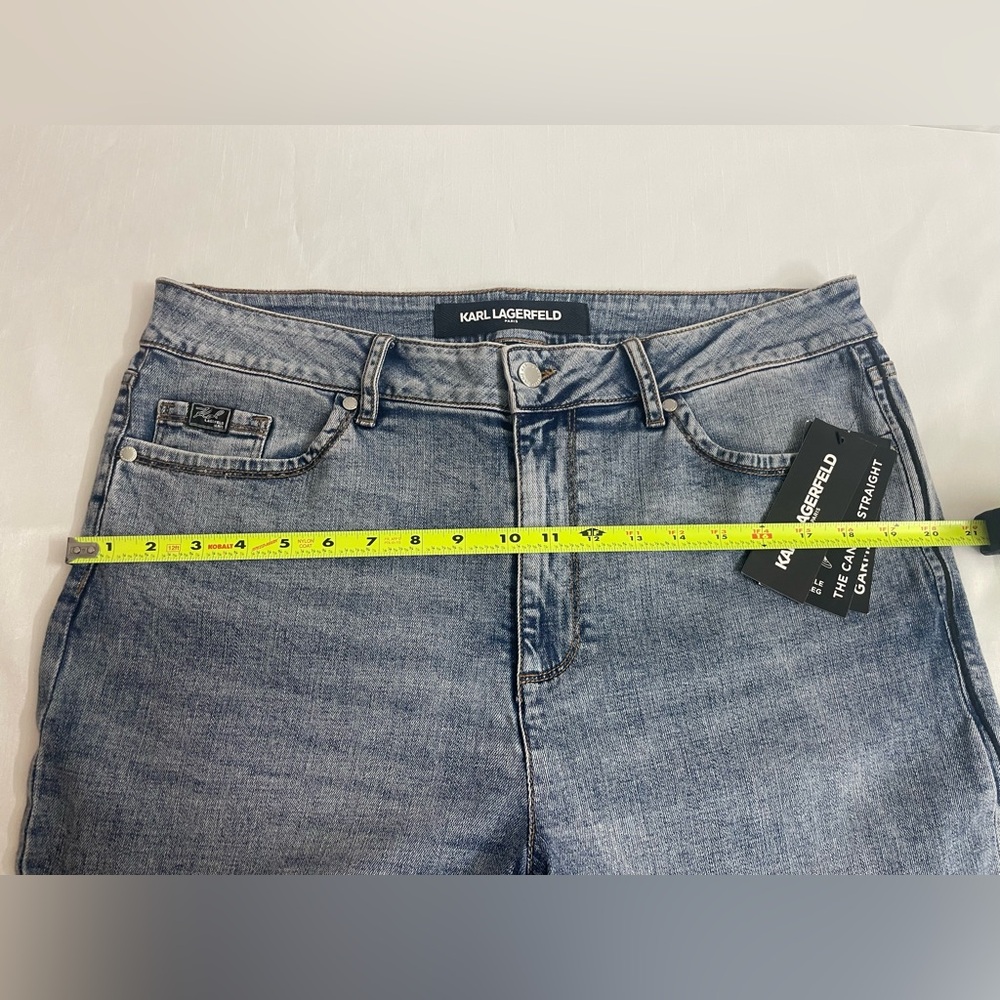 Karl Lagerfeld Paris Women’s The Cannes  Straight Leg Jeans Size 14 - Picture 10 of 16